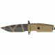 Extrema Ratio Col Moschin Compact Fixed Blade Knife, 4.25in, Cobalt Steel Blade, Desert Warfare Tan Forprene Handle EX200CMCOMPDW