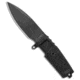 Extrema Ratio Extrema Ratio Shrapnel Fixed Blade Knife Black Forprene 3.75" Black Testudo, Black, Bohler N690, adult, BHQ-46518