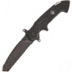 Extrema Ratio Glauca B1 Linerlock Folding Knife, 4 1/4in Black Bohler N690 SS Pointed Double Edge Blade, Black, 0139-BLK