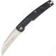 Extrema Ratio Panthera Linerlock Folding Knife, 3.88in Satin Bohler N690 SS Wharncliffe Blade, Black Anodized Aluminum Handle, Extended Tang, Black, 04.1000.0135SAT