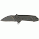 Extrema Ratio Small Folder Folding Knife, 4.25in, Cobalt Stainless Drop Point, Black Anodized Aluminum Alloy Handle EX133MFO