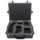 Eylar 24in Extra Large Hard Case Equipped w/Ragar XP Crosslinked Foam Insert, Black, SA00041-BLK-RG-XP