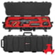 Eylar 39 in Intact Stacker Series Hard Rolling Rifle Case with RAGAR Foam, Black/Red/Charcoal, NG00003-RG-XP-RED