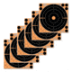 EZ-Aim Adhesive Splash Bullseye Target, 6 Pack, Orange, 8X8, 15316