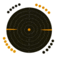 EZ-Aim Adhesive Splash Bullseye Target, Orange, 17.5X17.5, 15227