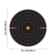 EZ-Aim Allen Adhesive Paper Splash Shooting Targets Bullseye 12in Square Black/Orange 100/ct, 15305