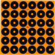 EZ-Aim Allen Adhesive Splash Bullseye Target, Orange, 1X1, 15250