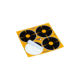 EZ-Aim Allen Adhesive Splash Bullseye Target, Orange, 3X3, 15326
