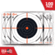 EZ-Aim Allen Shooting Target Bullseye Paper Hanging, 100 Pack, 12x12in, Black/White, 15334-100