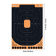 EZ-Aim Allen Splash Reactive Adhesive Paper Shooting Targets, Silhoutte Trainer, 12.5 x 18.25in, 25-Pack, Black/Orange, 15501-25