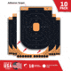 EZ-Aim Allen Splash Reactive Adhesive Paper Shooting Targets, Silhoutte Trainer, 12.5 x 18.25in, 10-Pack, Black/Orange, 15501-10