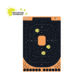 EZ-Aim Allen Splash Reactive Adhesive Paper Shooting Targets, Silhoutte Trainer, 12.5 x 18.25in, 25-Pack, Black/Orange, 15501-25