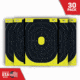 EZ-Aim Allen Splash Reactive Target IPSC Silhouette Paper Hanging, 12.50 x 18.25in, 8 Pack, Chartreuse/Black, 15372-30