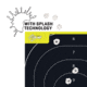 EZ-Aim Allen Splash Reactive Target IPSC Silhouette Paper Hanging, 12.50 x 18.25in, 8 Pack, Chartreuse/Black, 15372-30