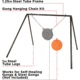 EZ-Aim Custom Gong Target Hanging System, Black, 48L x 44W x 33H, 15348