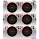 EZ-Aim Reflective Splash Aiming Dot Adhesive Target 3 in, 6 Pack, Black/Red, 15231