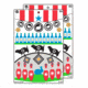 EZ-Aim Fun Get the Game On Paper Shooting Targets, 12inW x 18inH, 8-Pack, Multi, 15642