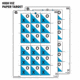 EZ-Aim Fun Get the Game On Paper Shooting Targets, 12inW x 18inH, 8-Pack, Multi, 15642