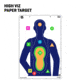 EZ-Aim Fun Tough Crowd Paper Shooting Targets, 23inW x 35inH, 3-Targets, Multi, 15658