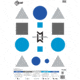 EZ-Aim Max Michel Course of Fire Training Target, A-2 Paper Target, 23 x 35, 50-Pack, 15776-50