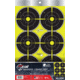 EZ-Aim Non-Adhesive Paper Splash Shooting Targets, 6 Spot Bullseyes, 8-Pack, Black/Chartreuse, 12 in x 18 in, 15355