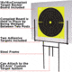 EZ-Aim Portable Range Steel Target Stand and Coroplast Board, Black, 16W x 26.5H, 15309
