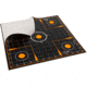 EZ-Aim Sight-In Splash Shooting Kit &amp; Target Stand, 12in Square Adhesive Targets, Black/Orange, 13.5W x 17.5H, 15378