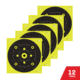 EZ-Aim Splash Reactive Adhesive Paper Bullseye Shooting Targets w/8 Aiming Points, 12in Square, 12-Pack, Black/Chartreuse, 15577