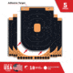 EZ-Aim Splash Reactive Adhesive Paper Shooting Targets, Handgun Trainer, 12.5inW x 18.25inH, 5-Targets Per Pack, Black/Orange, 15501