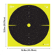 EZ-Aim Splash Reactive Paper Shooting Targets, Bullseye, Peel Away Target Pad, 12.5in Square, 30-Pack, Black/Chartreuse, 15214-30