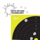 EZ-Aim Splash Reactive Paper Shooting Targets, Bullseye, Peel Away Target Pad, 12.5in Square, 30-Pack, Black/Chartreuse, 15214-30