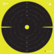 EZ-Aim Splash Reactive Paper Shooting Targets, Bullseye, Peel Away Target Pad, 12.5in Square, 30-Pack, Black/Chartreuse, 15214-30