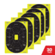 EZ-Aim Splash Reactive Paper Shooting Targets, Handgun Trainer, Peel Away Target Pad, 12.5inW x 18.25inH, 30-Pack, Black/Chartreuse, 15220-30