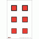 EZ2C Targets Style 18 Targets,11x17in,Red and Black Ink,Pack of 25 EZ2C018