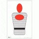 EZ2C Targets Style 8 Targets,11x17in,Red and Black Ink,Pack of 25 EZ2C008