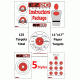 EZ2C Targets 125 5 Instructors Style Targets,Red and Black Ink,11x17in EZP06