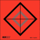 EZ2C Targets Style 18 Mini Targets,Black Ink on Red,3.5x3.5in,Pack of 25 EZ2CM18