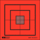 EZ2C Targets Style 19 Mini Targets,Black Ink on Red,3.5x3.5in,Pack of 25 EZ2CM19