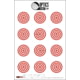 OpticsPlanet Exclusive EZ2C Targets Style 27, Orange and Black Ink on High Quality White Paper, 25 Pack, EZ2CS027