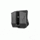 Scorpus Double Magazine Pouch for .45/10mm Double-Stack Steel Magazines, Paddle and Belt, Black SC-PS45B