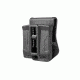 Scorpus Double Magazine Pouch for Makarov PM Single-Stack Steel Magazines, Paddle and Belt, Black SC-PMB