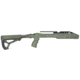 FAB Defense M4 Collapsible Stock Optics-Ready Pro Kit For Ruger 10/22, OD Green, FX-M4PR1022G