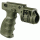 FAB Defense Tactical Grip &amp; 1in. Flashlight Adapter w/ Activation Trigger, OD Green, fx-tgripg