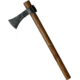 Factory X Frankish Axe, 6.5 black finish carbon steel axe head with 2.5 , Brown wood handle, XN310J