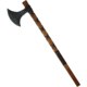 Factory X Tomahawk, 8 black finish carbon steel axe head with 7.25 c, Brown wood handle with black leather cord wrap, XN310ILE