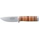Fallkniven No 5 Idun Fixed Blade Knife, 8.5in, Stainless Blade, Stacked Leather Handle FNNL5