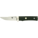 Fallkniven Tre Kronor Fixed Blade Knife, 4in, Laminate Powder Steel Blade, Black Thermorun Elastomer Handle FNTK2
