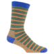 Farm To Feet Rock Springs Striped Traditional Hiker Sock - Men's-Sycamore/Carrot-X-Large