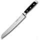 FELIX 8.5in Bread Knife, 13.75in Overall, 8.5in, Satin Finish Serrated X50CrMoV15 Stainless Blade, Black Plastic Handle, 817122