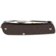 RUIKE M41 Multifunction Knife, 2.79in, 12C27 Stainless Steel, Clip Point, Plain Blade, G10 Handle, Brown, M41-N